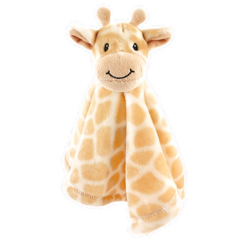 Hudson Baby Unisex Baby Animal Face Security Blanket, Giraffe, One Size