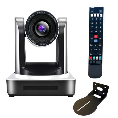 HCSTVCON PTZ Camera 20X Optical Zoom HDMI/3G-SDI/LAN 1080P 60fps POE Video Conference Broadcast Camera for Church Live Streaming Business Meeting Education Events