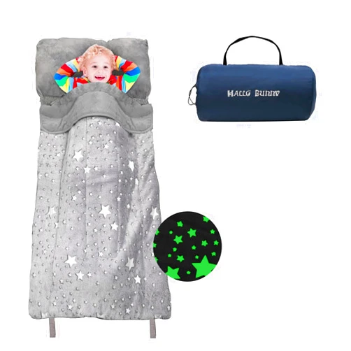 Hallo bunny Kids Sleeping Bags, Glow-in-The-Dark Sleeping Bags and Kids nap mats, 63