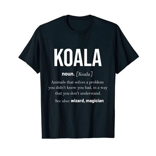 Koala Tshirt Für Kinder Damen Mädchen Koalabär Süß Koala gift bag, sleeping pyjamas, saying, cuddly toy T-Shirt