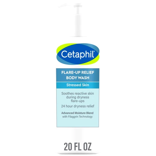 Cetaphil Flare-Up Relief Body Wash with Colloidal Oatmeal to Help Soothe and Condition Ultra-Dry, Stressed, Sensitive Skin, 20 oz