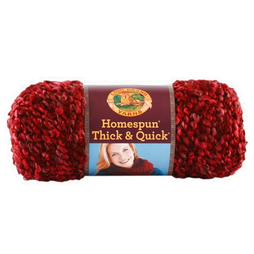 Lion Brand Yarn Lion Brand Homespun Thick & Quick Yarn (436) Claret, 160 yd/146 m