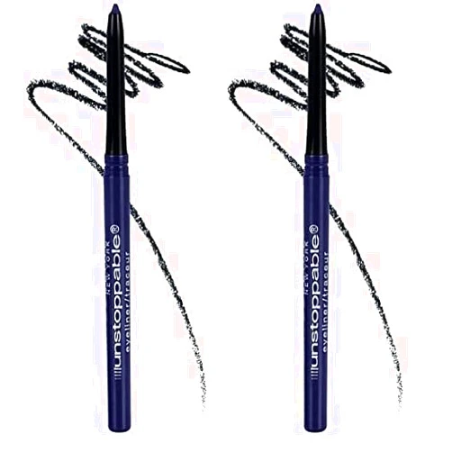 MAYBELLINE Unstoppable Waterproof Mechanical Blue Eyeliner, Sapphire, 1 Count (Pack of 2)