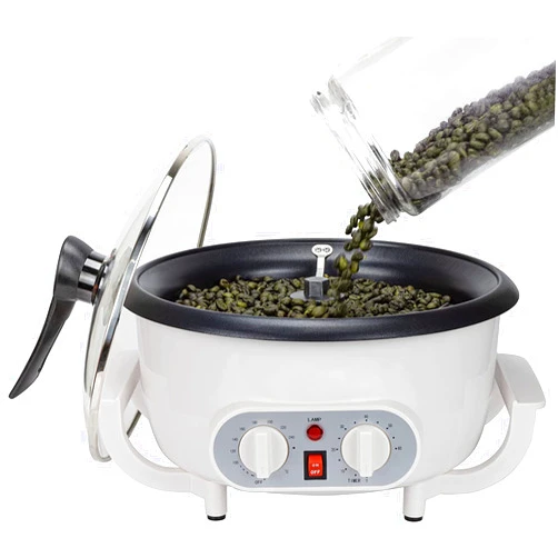 LATIJISHI Upgraded Coffee Roaster Machine with Timer, 110V Coffee Roaster for Home Use, Beginner-Friendly Coffee Bean Roaster