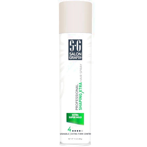 Salon Grafix Extra-Super Hold Hairspray - Shaping Control and Fast Drying Formula for the Ultimate in Hold and Shine - Salon-Quality Hair Spray for Dramatic Styles and Adding Volume to Your Hair