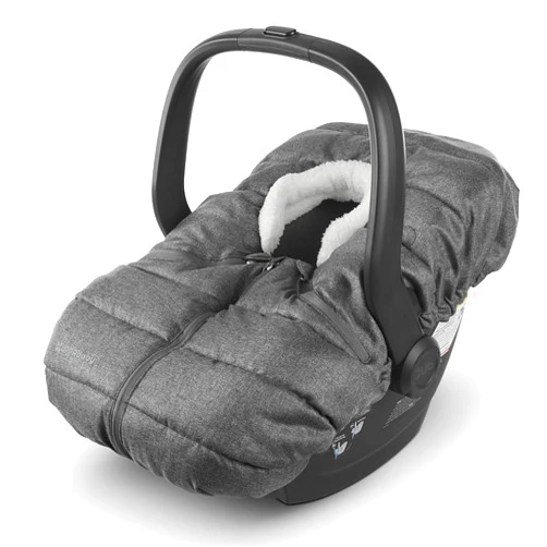 UPPAbaby CozyGanoosh for Aria and Mesa Infant Car Seat Carriers/Easily Attaches to Aria, Mesa, Mesa V2, Mesa Max/Ultra-Plush, Weather-Proof/Charcoal Mélange