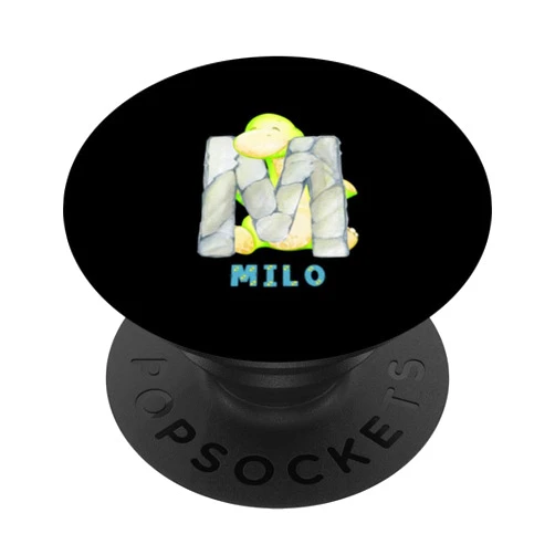 Prehistoric Dinosaurs Boys Letter Design Cute Dinosaurs Letter Milo Alphabet Dinosaurs PopSockets Standard PopGrip