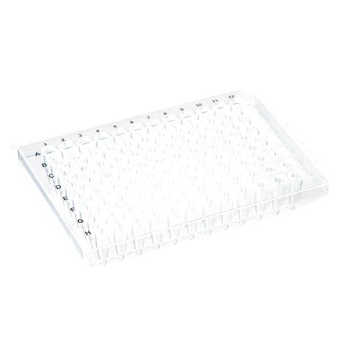 Globe Scientific PCR-HS-02 PCR Plate, 96-Well, Half Skirt, Clear, 0.2mL Capacity, Pack of 100