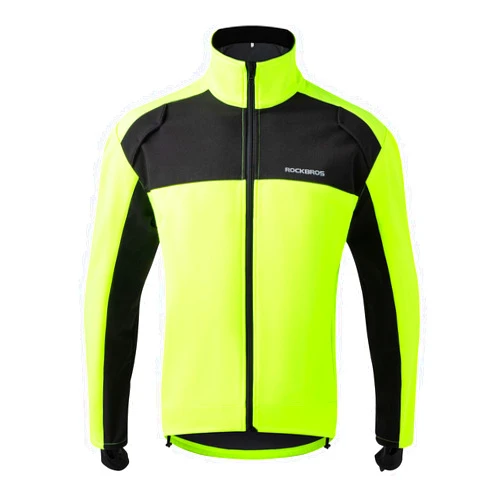 ROCKBROS Winter Cycling Jackets for Men - Thermal Warm Bike Jacket - Windproof Running Cycling Jacket for Cold Weather