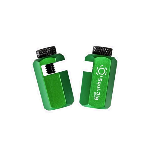 Squi.Jig Tall Stair Gauges for Layout Framing Square Attachment Rip Guide Speed Square Jigs Made in USA (Green)