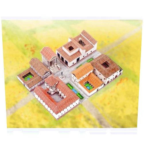 HMV Hamburger Modellbaubogen Verlag Aue Verlag Schreiber-Bogen Cardboard Modelling Roman Village