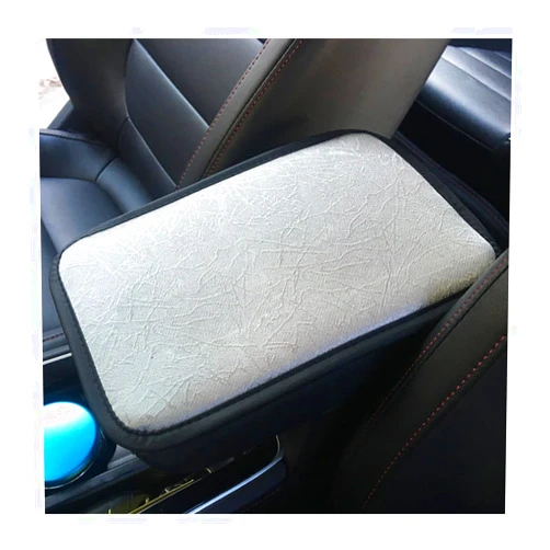 Osilly Car Armrest Storage Box Mat, Automotive Four Season Comfortable Waterproof Anti-Scratch Center Console Seat Cover Protector, Interior Decor Accessories Universal for Vehicle SUV Truck (Gray)
