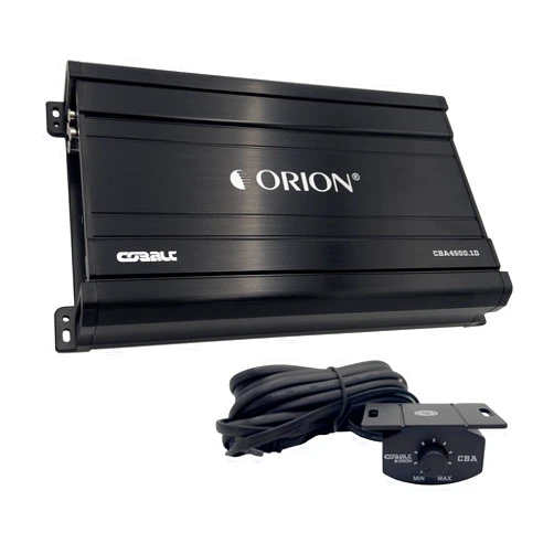 Orion Cobalt CBA4500.1D Monoblock 1-Channel Class D Amplifier for Car Subwoofer, 4500W, 2/4 Ohm Stable, Adjustable Low Pass & Subsonic Filter with Bass Boost, MOSFET Power Supply, Bass Knob Included