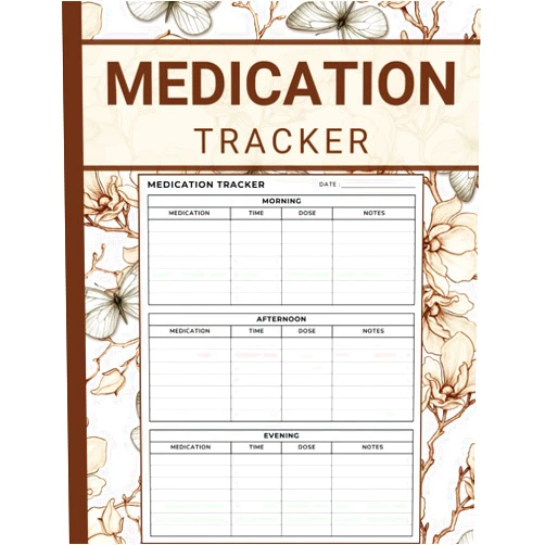 By Tirth Daily Press (Author) Medication Tracker: Simple Daily Medication Log Book | Record Your Medication Or Supplements Intake | Large