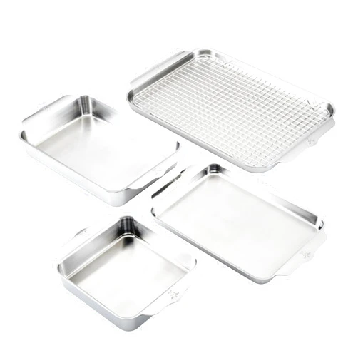 Hestan Provisions OvenBond – 5-Piece Tri-ply Stainless Steel Ovenware Baking Sheet Set