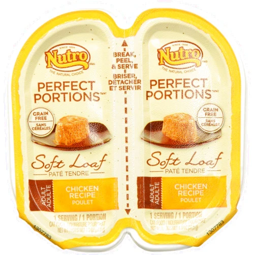 Nutro Perfect Portions Adult Cat Food Soft Loaf - Chicken - 2.6 Oz - 24 Ct