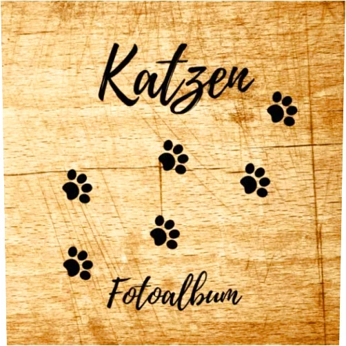 Mein Katzen Fotoalbum Katzen Fotoalbum: ein tolles Foto- und Erinnerungsalbum für deine Katze - eine tolle Geschenkidee für alle Katzen-Liebhaber - 110 Seiten im ... Design in Holz Optik (German Edition)