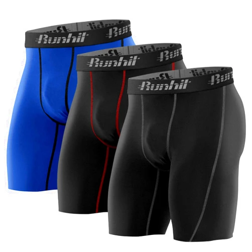 Runhit Men's Compression Pants with Shorts Pack