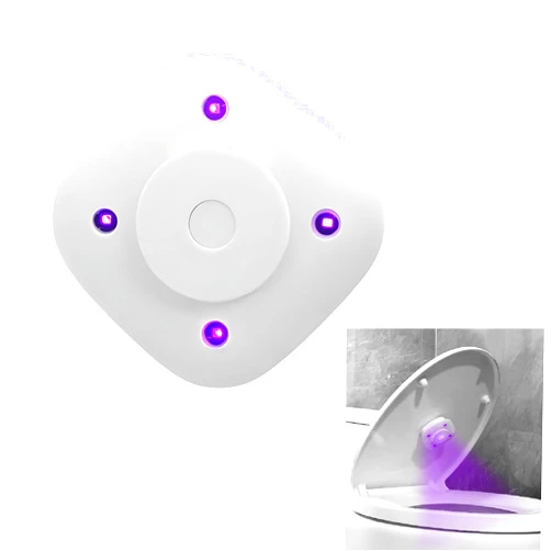 KQO Toilet Lid Clean Lights,Toilet U V Lights for Toilet Seat,Toilet Night Light, Toilet Bowl Light, Motion Sensor Activated LED Night Light