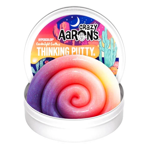 Crazy Aaron's Thinking Putty - Goodnight Cactus - Multi-Color Sensory Putty for Kids and Grown ups in a 4