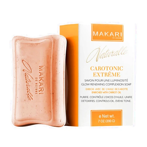 MAKARI Naturalle Carotonic Cleansing Bar Soap – Facial & Body Soap for Combination & Oily Skin | Cleansing Bar with Botanical Oils & Vitamins for a Fresh, Even-Looking Appearance, 7 Oz