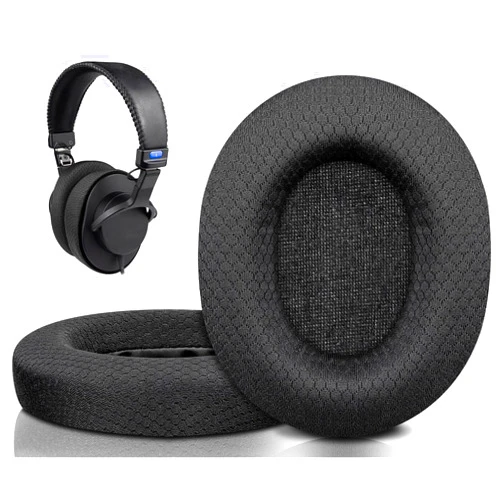 SOULWIT Earpads Replacement for Sony MDR-7506 MDR-V6 MDR-V7 MDR-CD900ST Monitor Headphones, Ear Pads Cushions with Softer High-Density Foam - 7506 MF Black