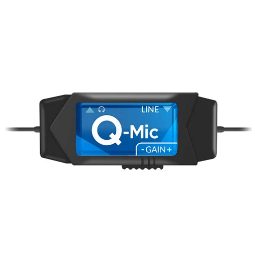 Digigram Q-Mic Professional Dynamic Microphone Preamplifier for Smartphones/Tablets