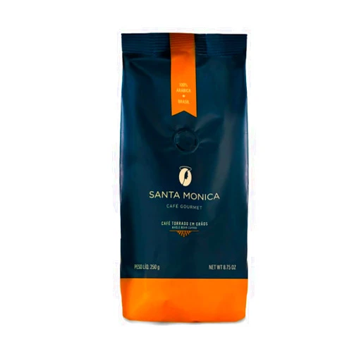 Santa Mônica Santa Monica, Whole Bean Coffee, Medium Light Roast, Fresh Roasted Brazilian Gourmet Coffee, 8.8oz (2)