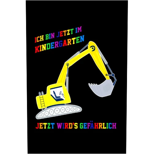 German Edition by Jonathan Meyer (Author) Ich bin jetzt im Kindergarten Jetzt wird's gefährlich: Kindergarten & Bagger Notizbuch 6' x 9' Kita Schulstart Geschenk (German Edition)
