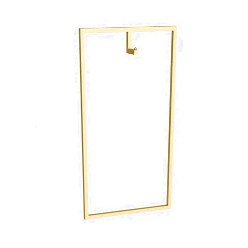 WFDERAN Modern Simple Clothing Store Heavy Duty Metal Display Stand,Wall-Mounted Garment Rack,Clothes Rod,Bathroom Rectangle Hanging Clothes Towel