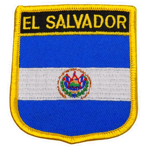 Trade Winds El Salvador Country Embroidered Iron On Patch FPS-075