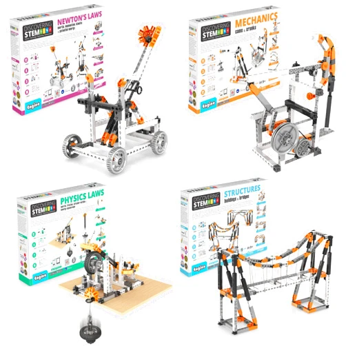 Engino Discovering STEM Bundle Fun Educational Toys 9+, STEM Kits, Construction Toys for Boys & Girls