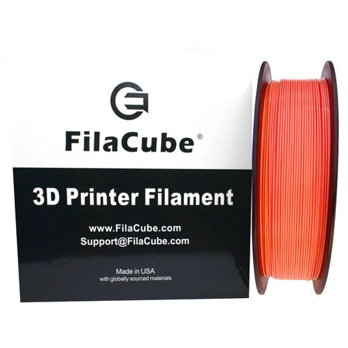 FilaCube PLA 3D Printer 1.75mm Filament Living Coral (Color of The Year 2019, Coral hue with a Golden Undertone) - FilaCube PLA 2 1.75 mm 1kg 3D Plastic Filament [Made in USA] Pantone PMS 16-1546