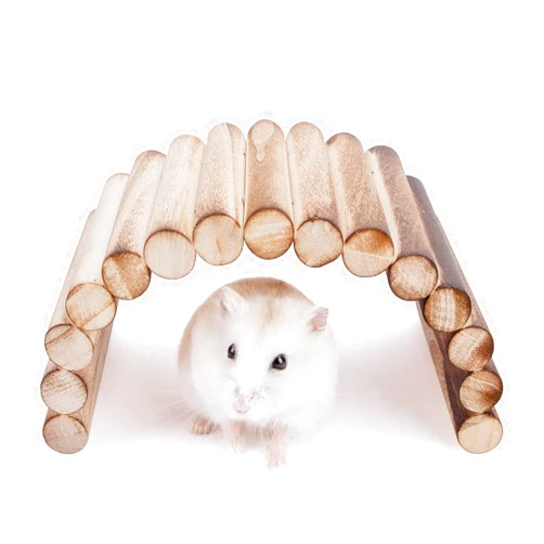 Niteangel Small Animal Climbing Toys - Suspension Bridge Ladder for Hamsters Gerbils Mice Rats Guinea Pigs or Other Small Pets (7.8'' x 3.9'')