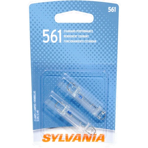 SYLVANIA 561 Basic Miniature Bulb, (Contains 2 Bulbs)