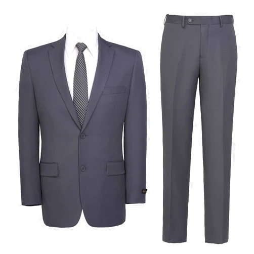 AMY ZHU Men's Suit 2-Piece Regular Fit Big and Tall Business Jacket & Suit Pants for Wedding