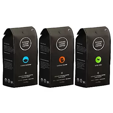 Sanisco Kicking Horse Coffee Ground Variety Pack - 10 Oz (3 pack) In Sanisco Packaging