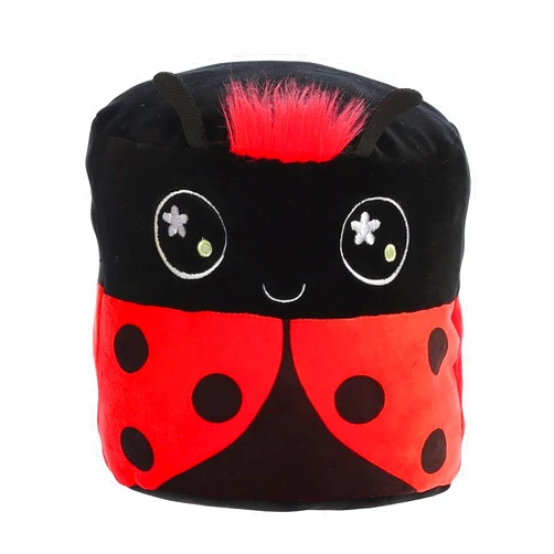 Aurora® Squeezable Mallows™ Ladybug Stuffed Animal - Ultimate Squishiness - Unique Shape - Red 6 Inches