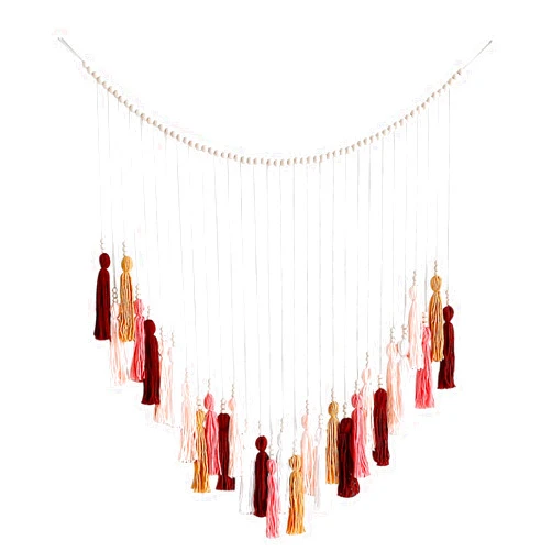 Aniaoie Wall Hanging Tapestry, Boho Aesthetic Tapestry Room Decor, Weaving Tassel Hanging Wall Art Decor, Bohemian Home Decoration For Girls Room Bedroom Dorm, Ideal Gift,B