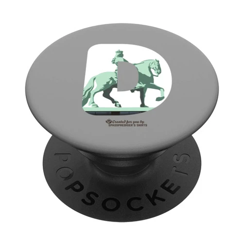 Souvenirs für Düsseldorf Fans Düsseldorf Landmark Jan Wellen Düsseldorf Equestrian Statue PopSockets Swappable PopGrip