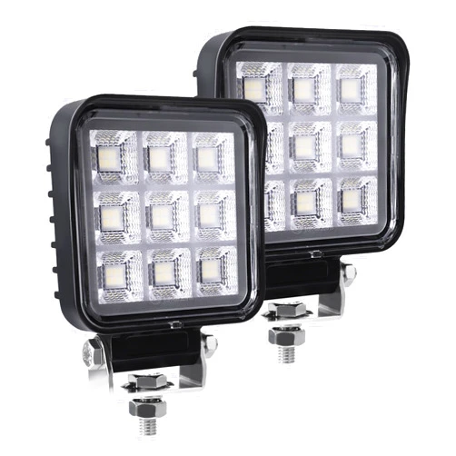 Primelux 3.9 Inch LED Work Light, 80W 4000LM 2PCS 12/24V LED Work Lights, Simple Installation IP68 Waterproof, Sturdy and Durable LED Lights Applicable to Truck Tractor Truck Off-Road Vehicle ATV UTV