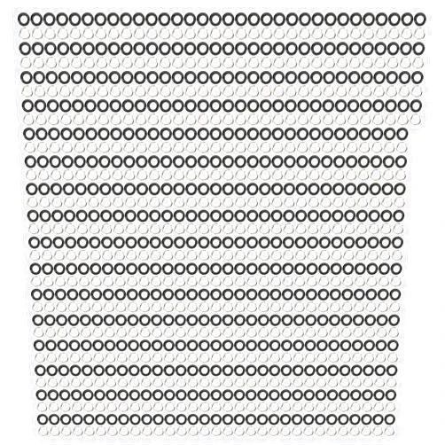 Mokernali 500 Sets 8mm Grommets Eyelets Iron Copper Round Grommets Washer Eyelets Rings Kit for Crafts(Brilliant Black)