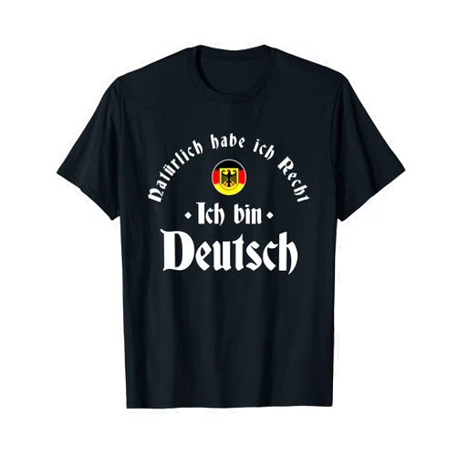 Funny German Shirts Ich bin Deutsch - Funny Germany Roots German Heritage T-Shirt
