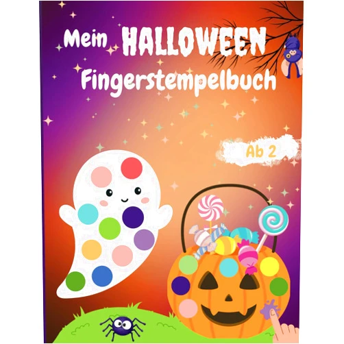 Melanie Weber Fingerstempelbuch Halloween: Schaurig-schöne Kreationen für kleine Künstler (German Edition)