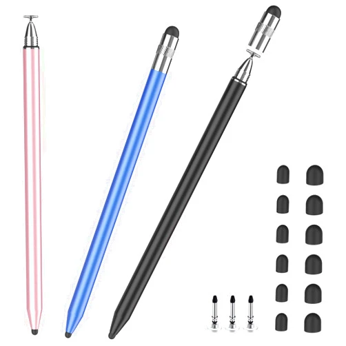 STYLUSLINK Stylus Pens for Touch Screens, StylusLink 3 in 1 Stylus High Sensitivity Universal Stylus Pencil for iPad iPhone Apple, Stylus Pen for Android Phone Samsung Tablets Chromebook All Touch Screen Devices