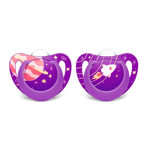 NUK Orthodontic Pacifiers 618 Months Pack, Outer Space