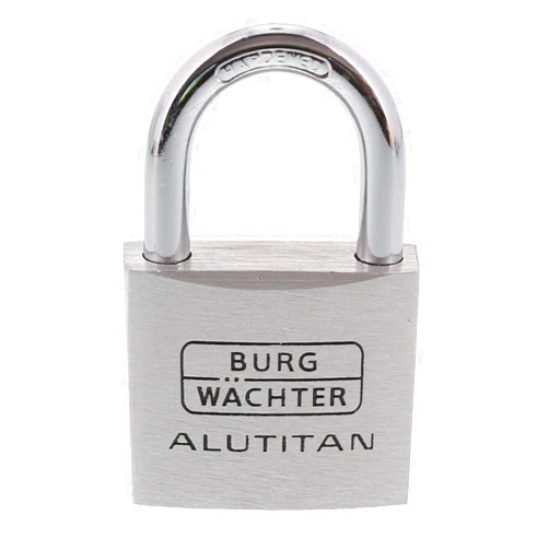 Burg-Wächter Burg Wächter Padlock, Set of 2, 6.5 mm Shackle Thickness, 4 Keys, Duo 770 40 SB, Silver, 6,5 mm