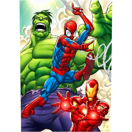 Buffalo Games - Marvel - Marvel Adventures Super Heroes #1-300 Piece Jigsaw Puzzle for Adults -Challenging Puzzle Perfect for Game Nights - Finished Size is 21.25 x 15.00