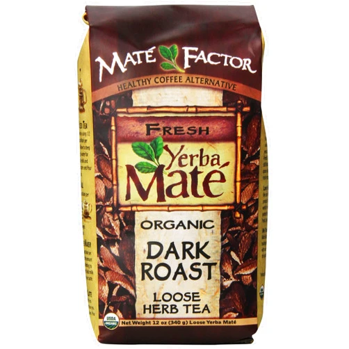 Maté Factor The Mate Factor Yerba Mate Energizing Mate & Grain Beverage, Dark Roast , 12 Ounce