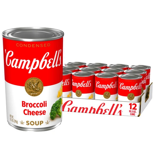 Campbell's Condensed Broccoli Cheese Soup, 10.5 oz Can (12 Pack)